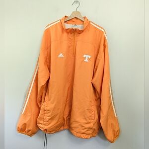 Vintage 90s Adidas Tennessee Vols Windbreaker Pullover Quarter Zip Jacket